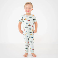 Short Sleeve with Pants Pajamas in City Vehicles