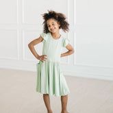 Pocket Dress in Basil