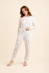 Women's Jogger Pajama Set in Tulip