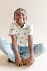 Toddler Short Sleeve Polo in Mickey Mouse and Friends