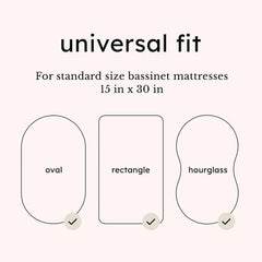 Oval Bassinet Sheet in Taro