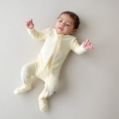 Zippered Footie in Chamomile
