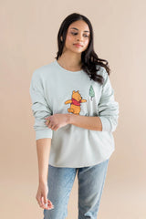 Women's Sweatshirt in Winnie the Pooh on Dew