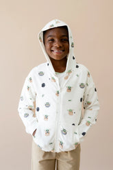 Zip-Up Hoodie in Groguâ„¢