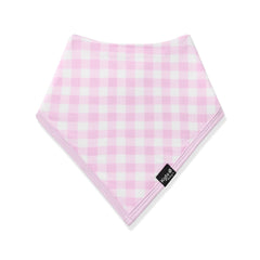 Bib in Gingham Thistle