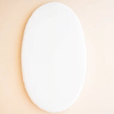 Oval Bassinet Sheet in Cloud