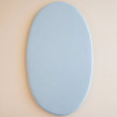 Oval Bassinet Sheet in Fog