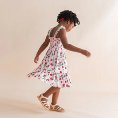 Smocked Dress in Strawberry Fields