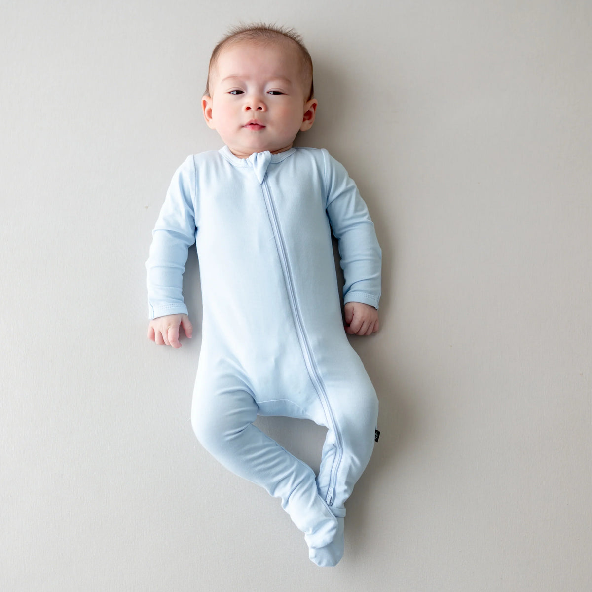 Zippered Footie in Breeze