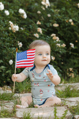 Bodysuit in Patriotic Goose