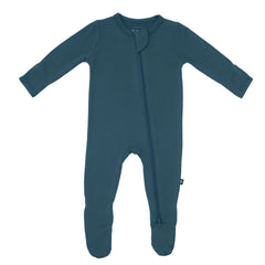 Zippered Footie in Atlantic