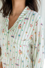 Long-Sleeved Women's Pajama Set in Honeydukes