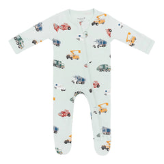Zippered Footie in City Vehicles