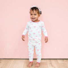 Long Sleeve Pajamas in Bow