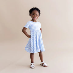 Twirl Dress in Gingham Breeze