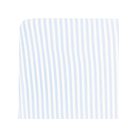 Crib Sheet in Small Mist Stripe