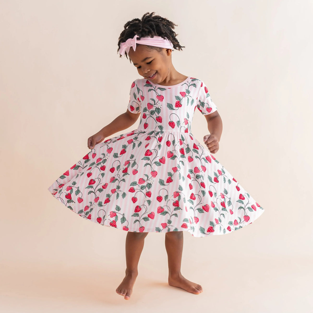 Twirl Dress in Strawberry Fields