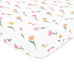 Crib Sheet in Tulip