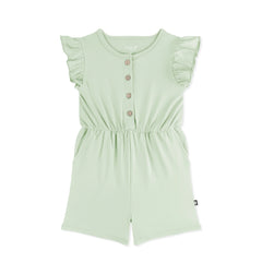 Flutter Sleeve Romper in Basil