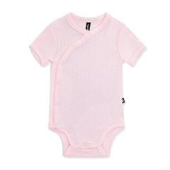 Pointelle Kimono Bodysuit in Sakura