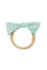 Tiny Nylon Bow in Sage