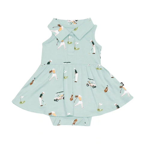 Polo Bodysuit Dress in Golf