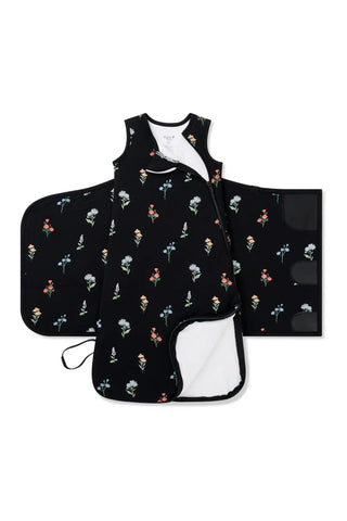 Sleep Bag Swaddler in Midnight Wildflower 1.0