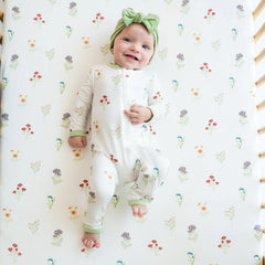 Crib Sheet in Wildflower