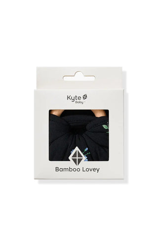 Lovey in Midnight Wildflower with Removable Wooden Teething Ring