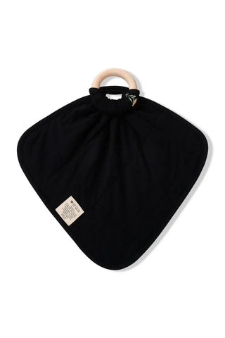 Lovey in Midnight Wildflower with Removable Wooden Teething Ring