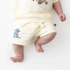 Short Sleeve Jogger Set in Winnie the Pooh on Chamomile