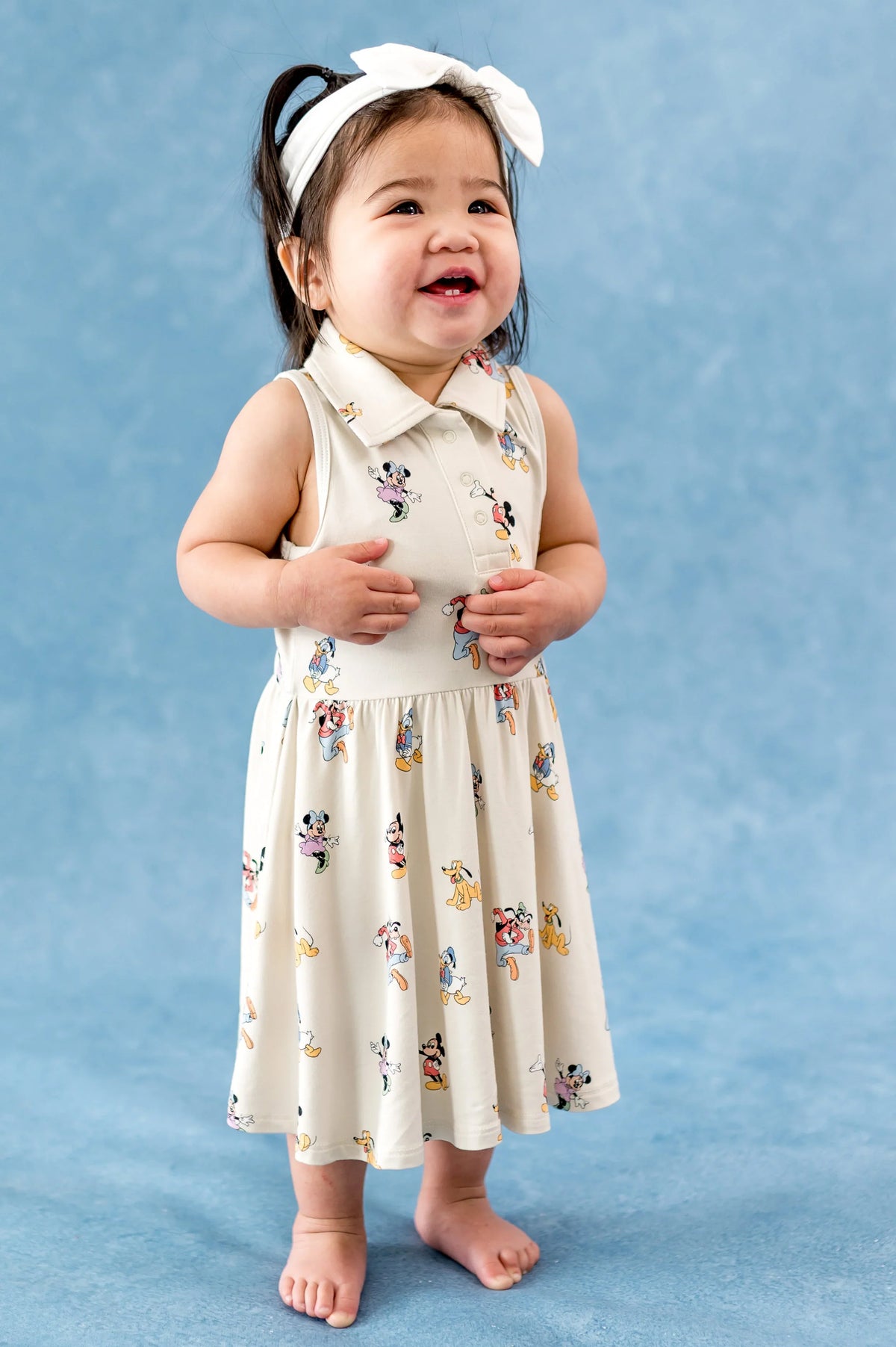 Polo Bodysuit Dress in Mickey Mouse and Friends