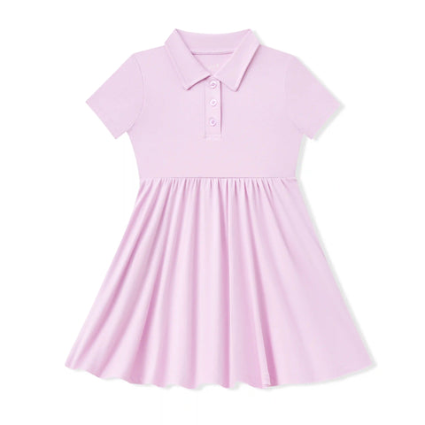 Polo Dress in Thistle