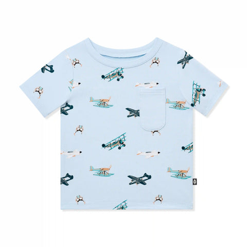Toddler Crew Neck Tee in Take Off