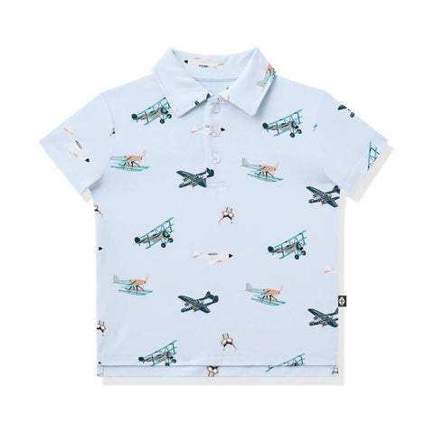 Toddler Short Sleeve Polo in Take Off