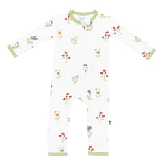 Zippered Romper in Wildflower