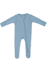 Zippered Footie in Slate