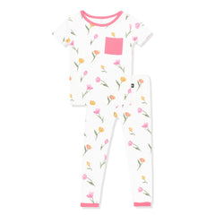 Short Sleeve with Pants Pajamas in Tulip