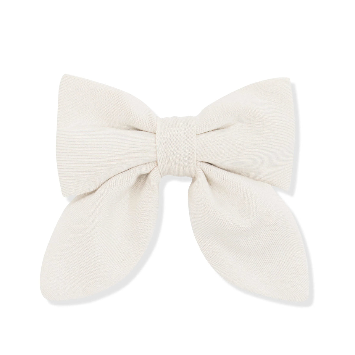 Medium Alligator Clip Bow in Oat