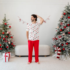Men's Lounge Pants in Cardinal