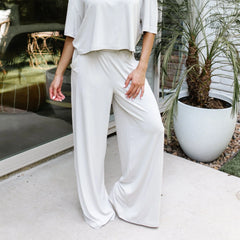 Women's Wide Leg Pant in Oat
