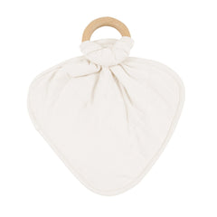 Lovey in Oat with Removable Wooden Teething Ring