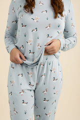 Women's Jogger Pajama Set in Mallard Duck