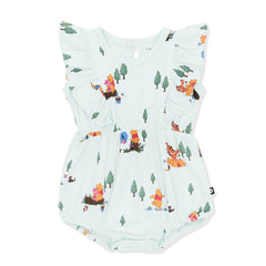 Bubble Romper in Winnie the Pooh Hundred Acre Wood