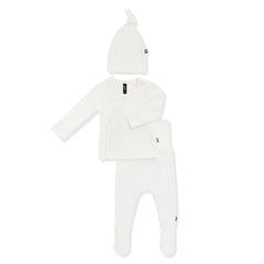 Pointelle Take Me Home Set with Cap in Cloud
