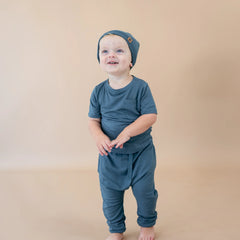 Bamboo Jersey Harem Pants in Atlantic