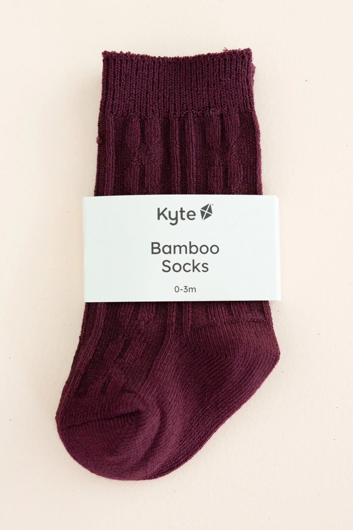Knee High Socks in Burgundy
