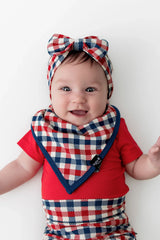 Bib in Patriotic Gingham
