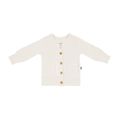 Bamboo Jersey Cardigan in Oat