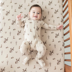 Crib Sheet in Classic Cowboy